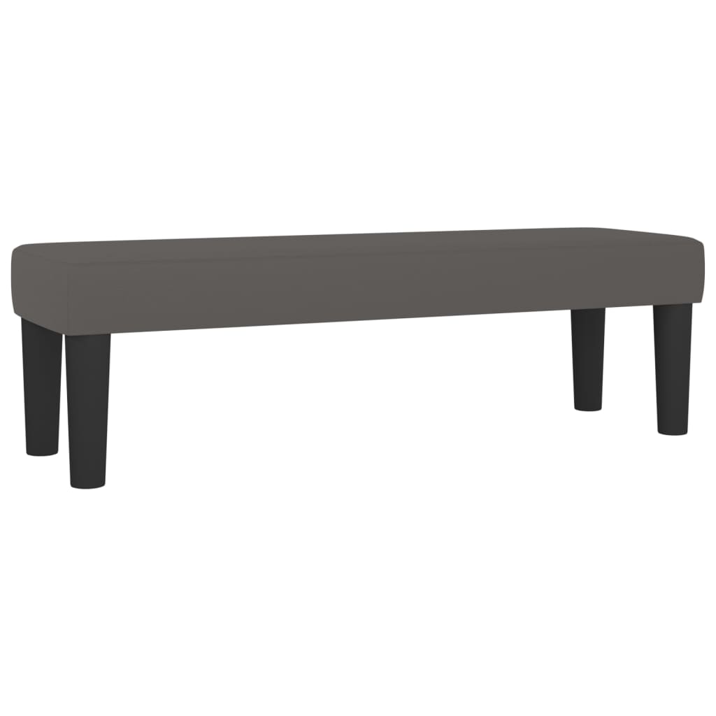 Krevet s oprugama i madracem sivi 180 x 200 cm od umjetne kože