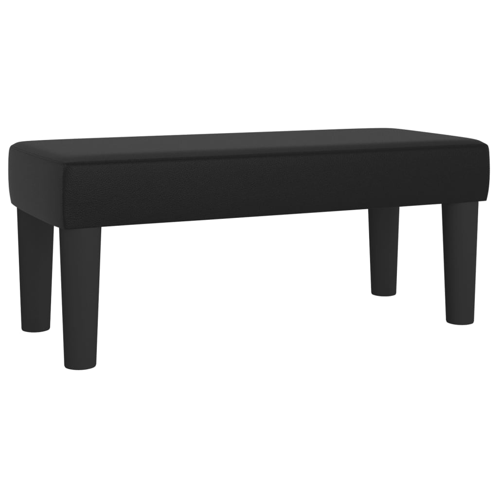 Krevet s oprugama i madracem crni 100x200 cm od umjetne kože