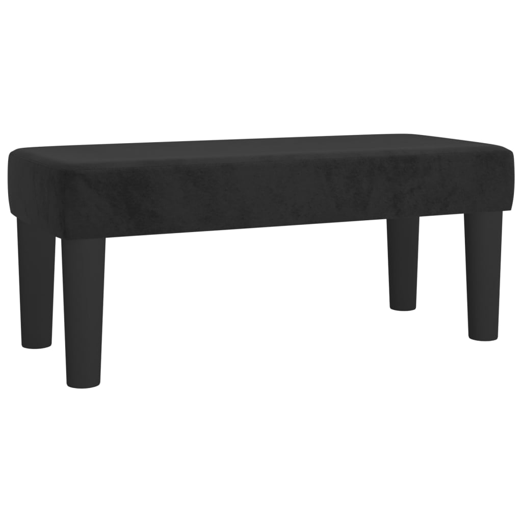 Box spring krevet s madracem crni 100x200 cm baršunasti