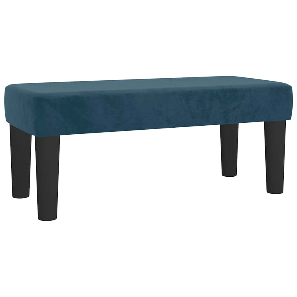 Box spring krevet s madracem tamnoplavi 100x200 cm baršunasti