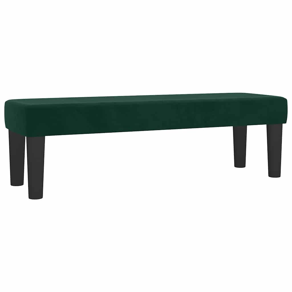 Krevet s oprugama i madracem tamnozeleni 140x190 cm baršunasti