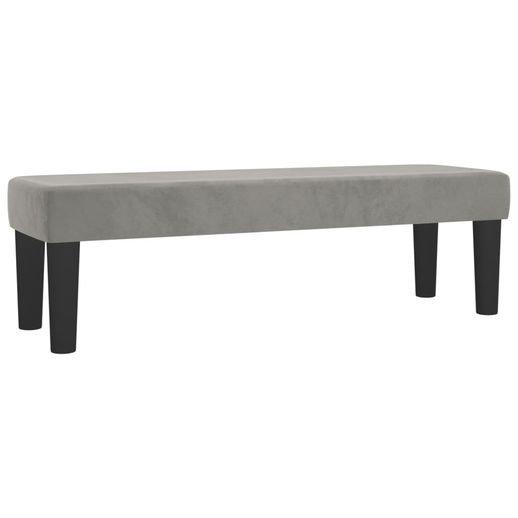 Krevet s oprugama i madracem svjetlosivi 200x200 cm baršunasti