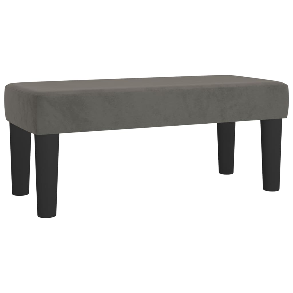 Box spring krevet s madracem tamnosivi 80 x 200 cm baršunasti