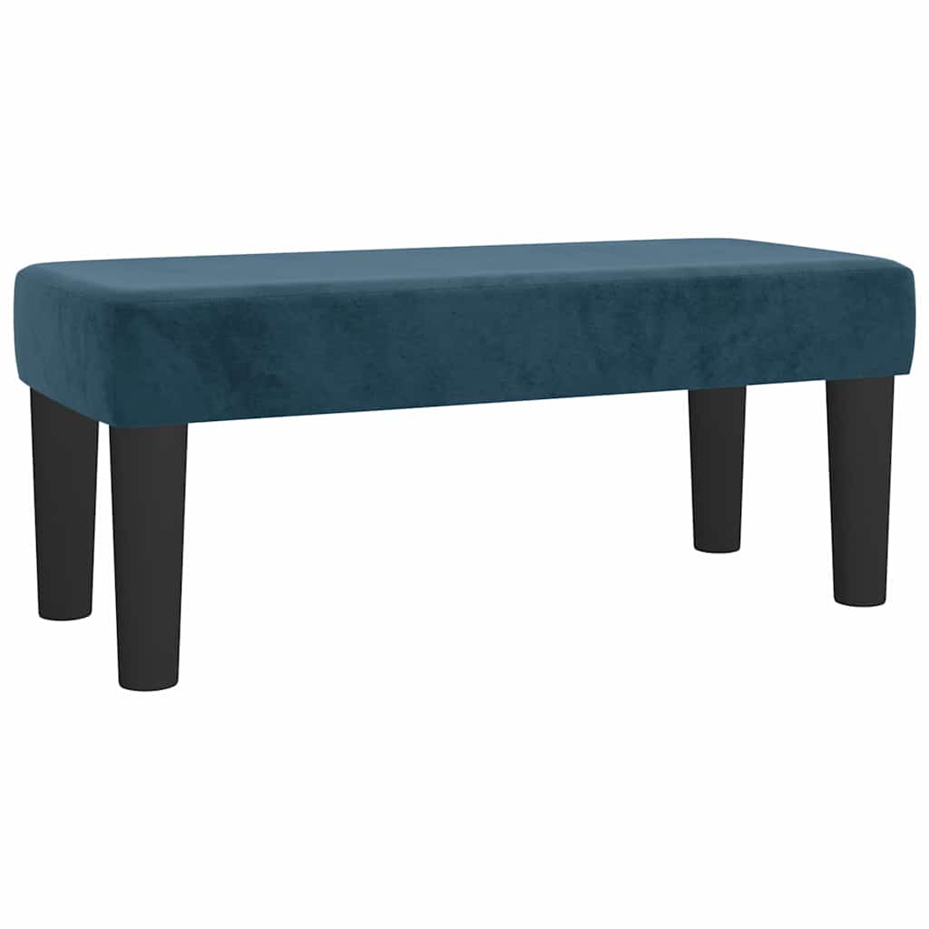 Box spring krevet s madracem tamnoplavi 100x200 cm baršunasti