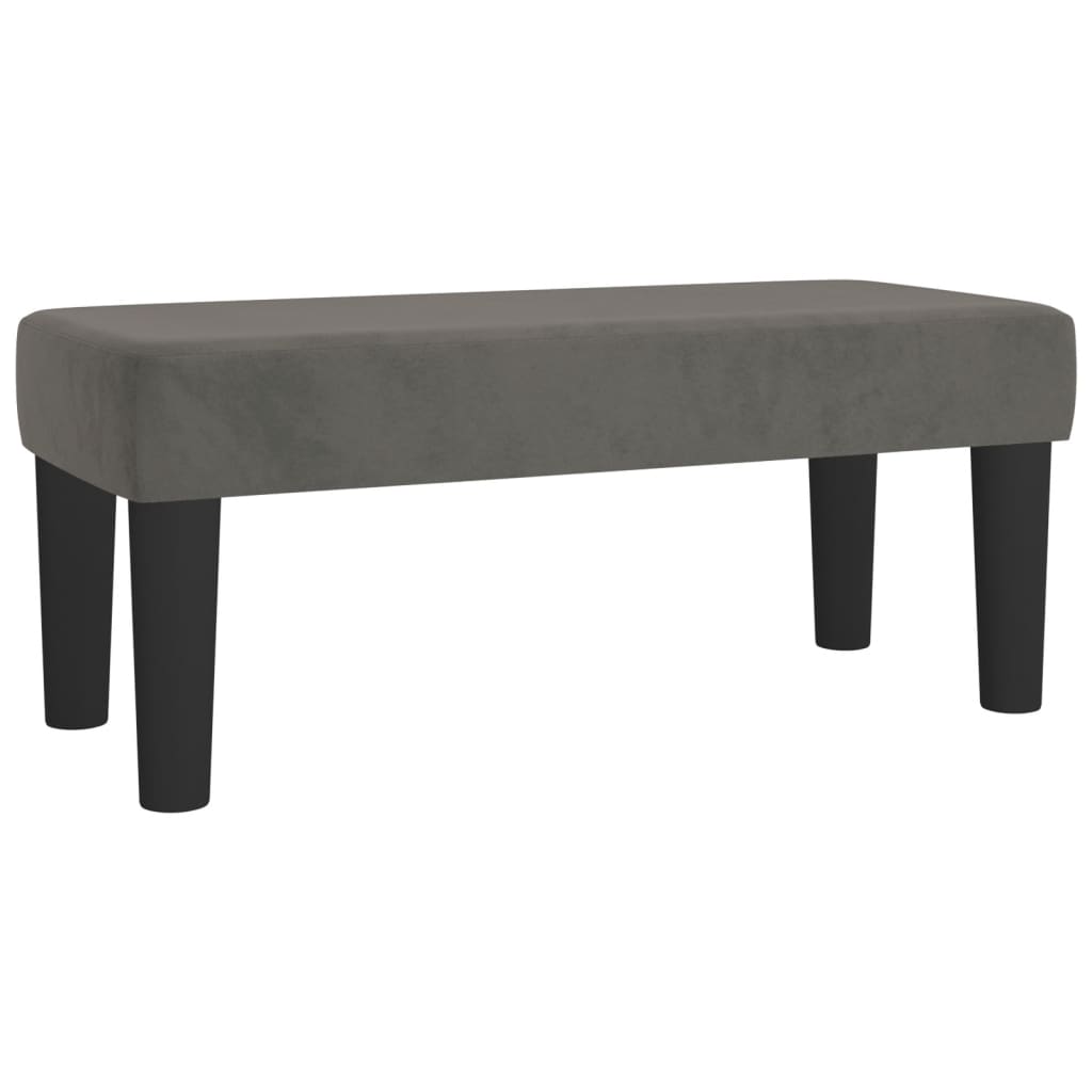 Box spring krevet s madracem tamnosivi 80 x 200 cm baršunasti