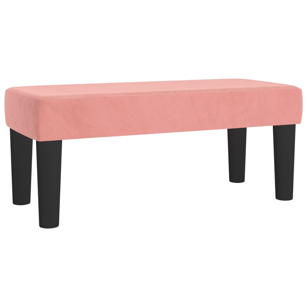 Box spring krevet s madracem ružičasti 80 x 200 cm baršunasti