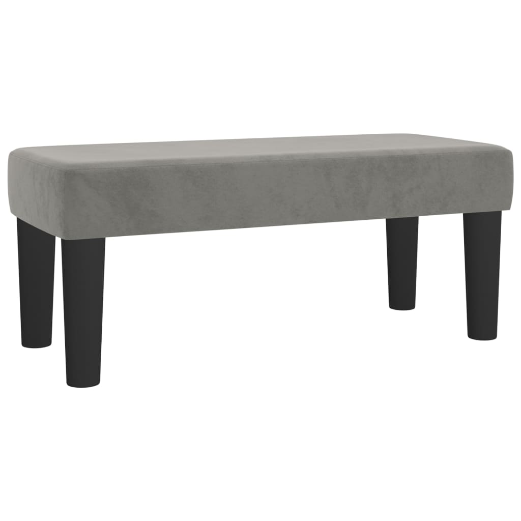 Box spring krevet s madracem svjetlosivi 120x200 cm baršunasti