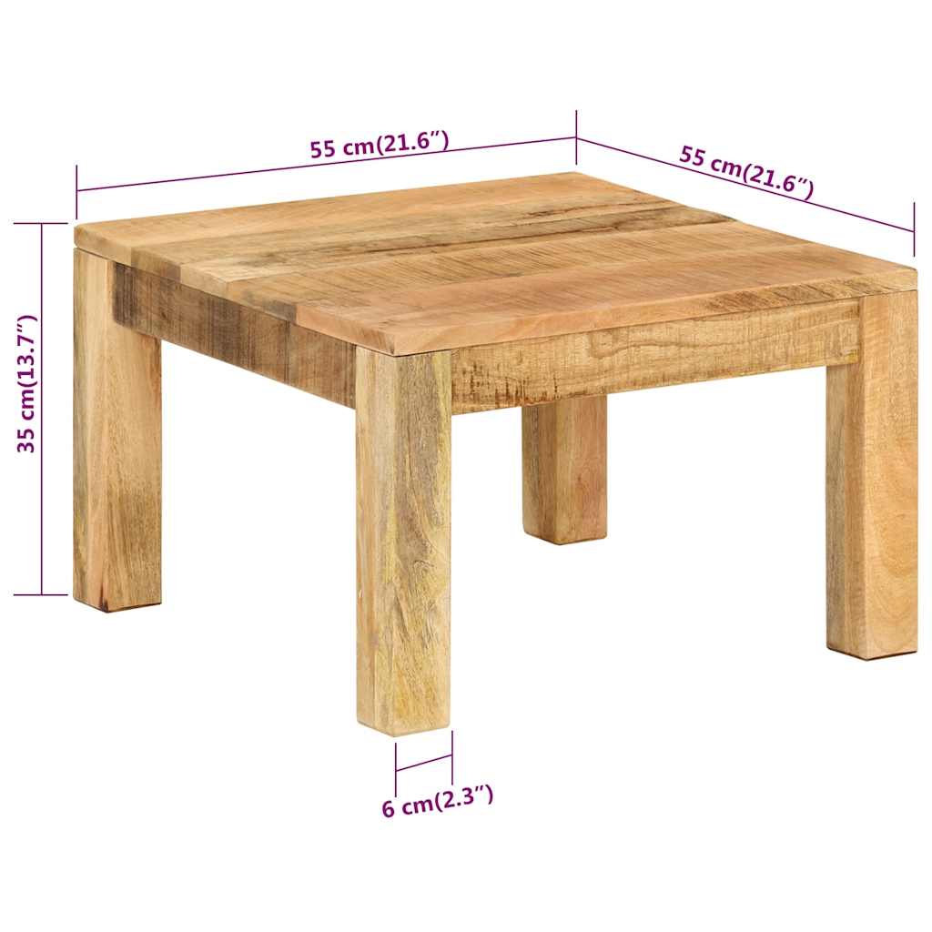 Stolić za kavu 55 x 55 x 35 cm od masivnog drva manga