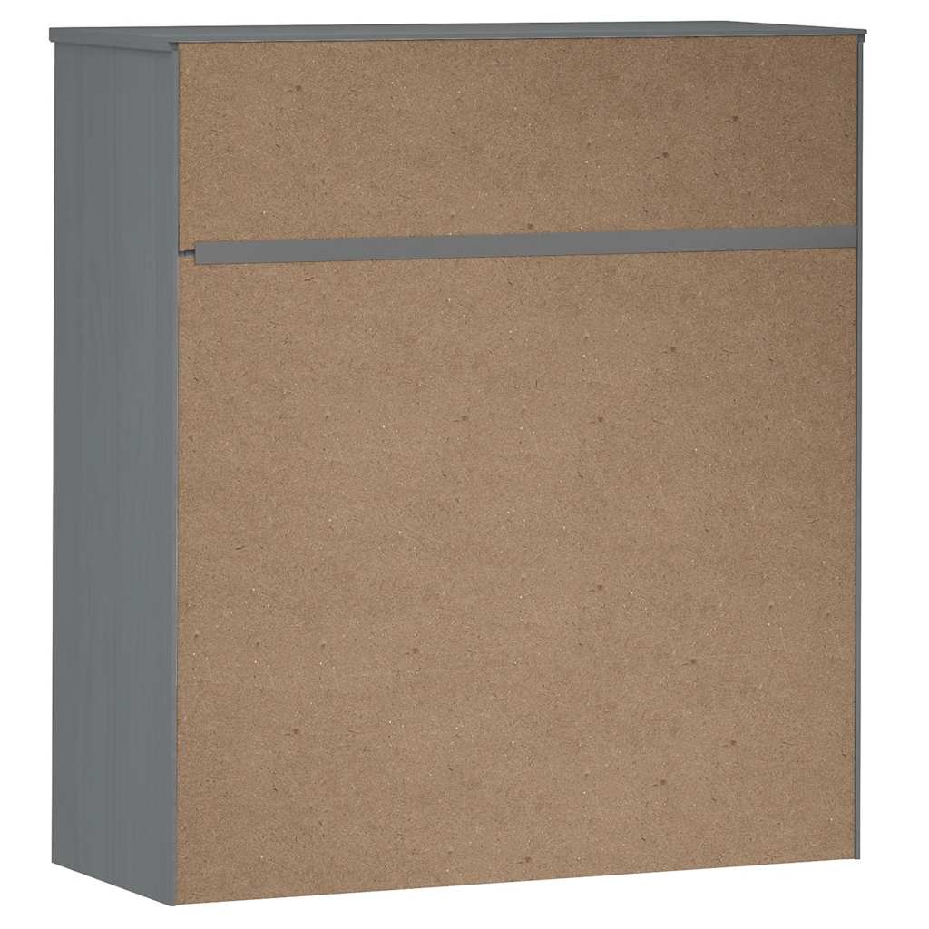 Gornji element za komodu MOLDE sivi 90x35x100 cm od borovine