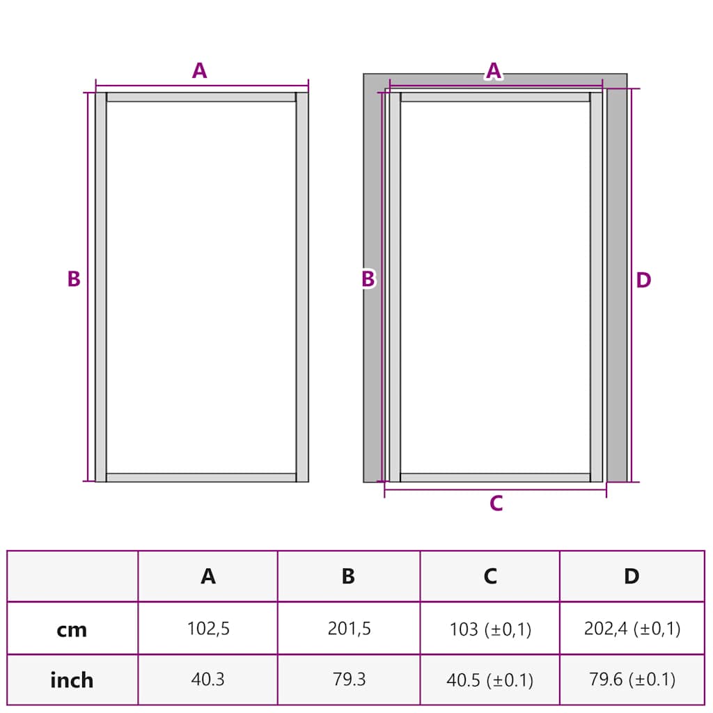 Unutarnja vrata 102,5x201,5 cm crna od ESG stakla i aluminija