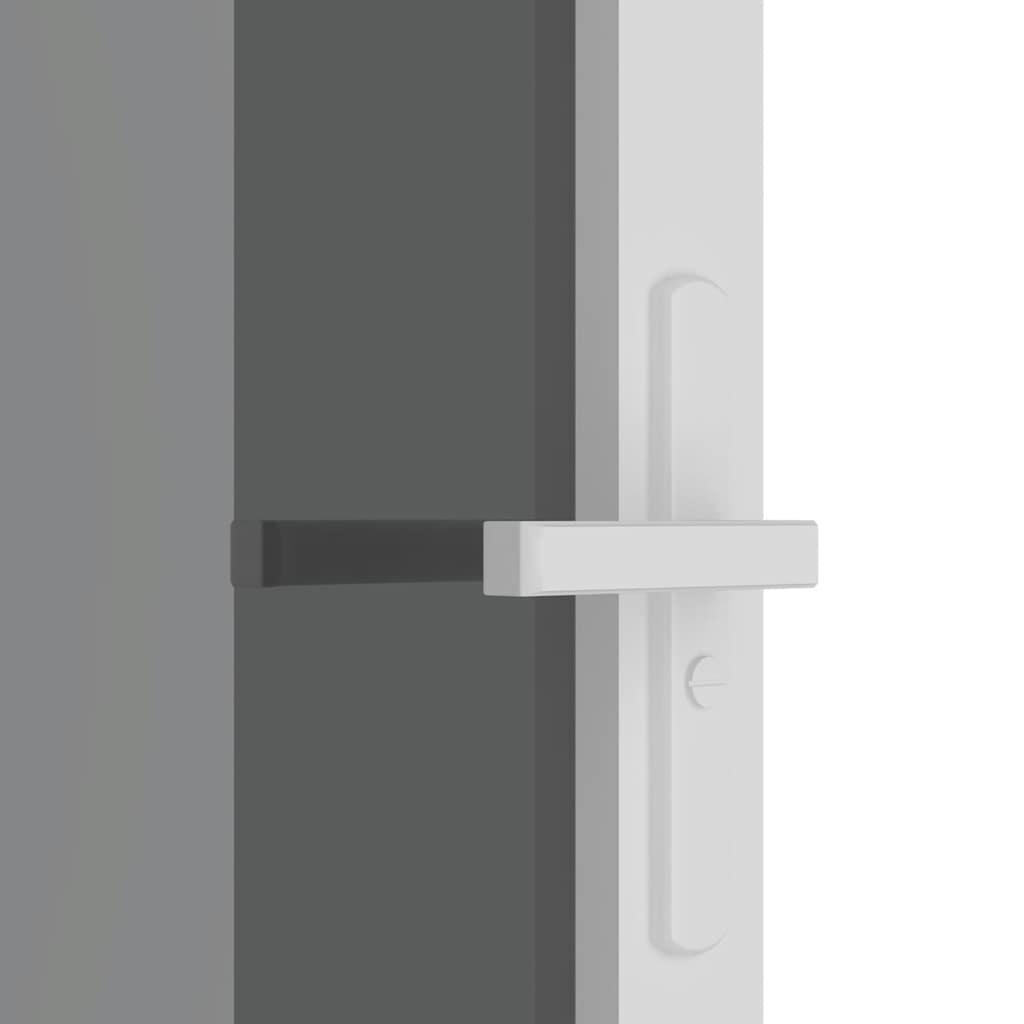 Unutarnja vrata 83 x 201,5 cm Bijela od ESG stakla i aluminija