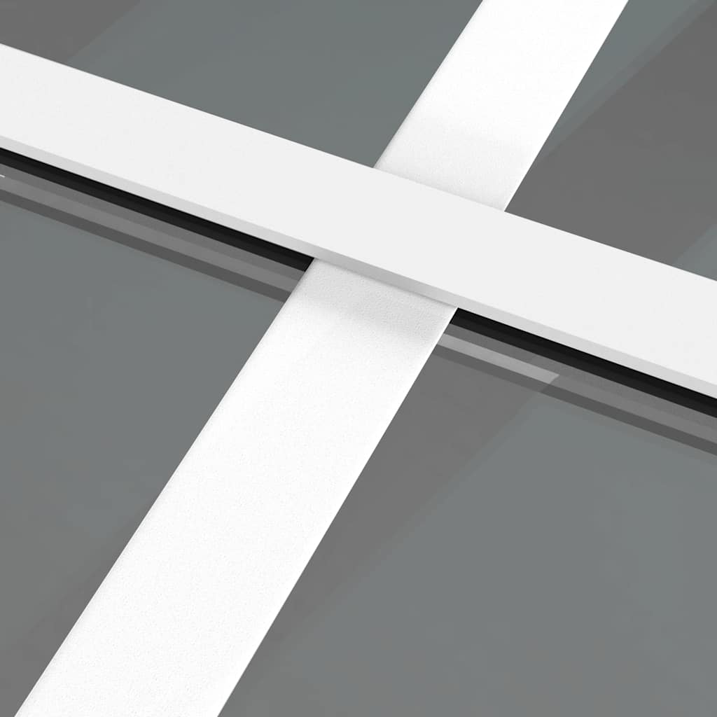 Unutarnja vrata 83 x 201,5 cm Bijela od ESG stakla i aluminija