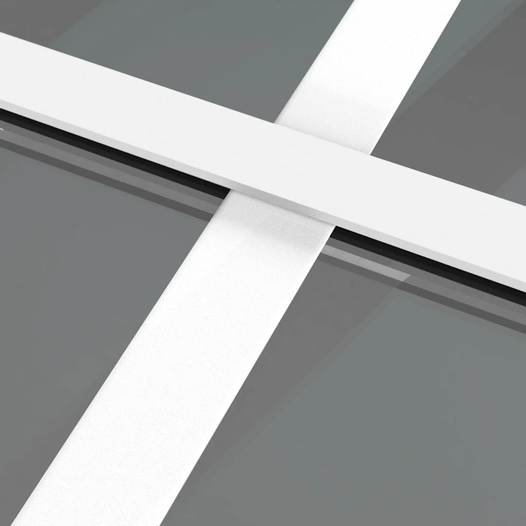 Unutarnja vrata 102,5x201,5 cm bijela od ESG stakla i aluminija