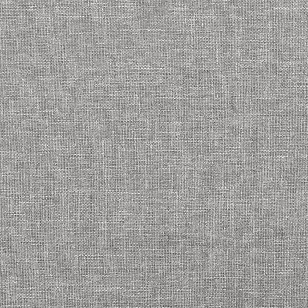 Box spring krevet s madracem svjetlosivi 90x190 cm od tkanine