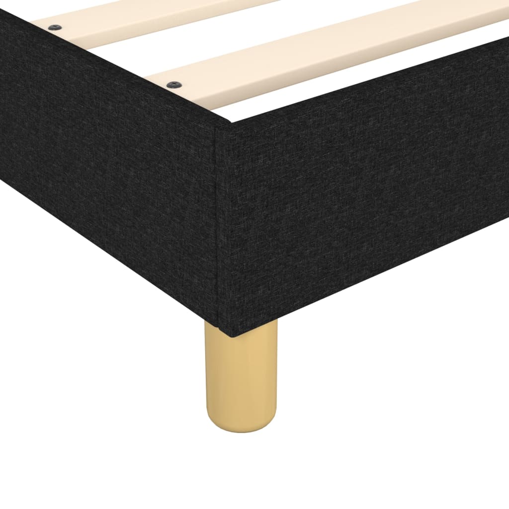Box spring krevet s madracem crni 80 x 200 cm od tkanine