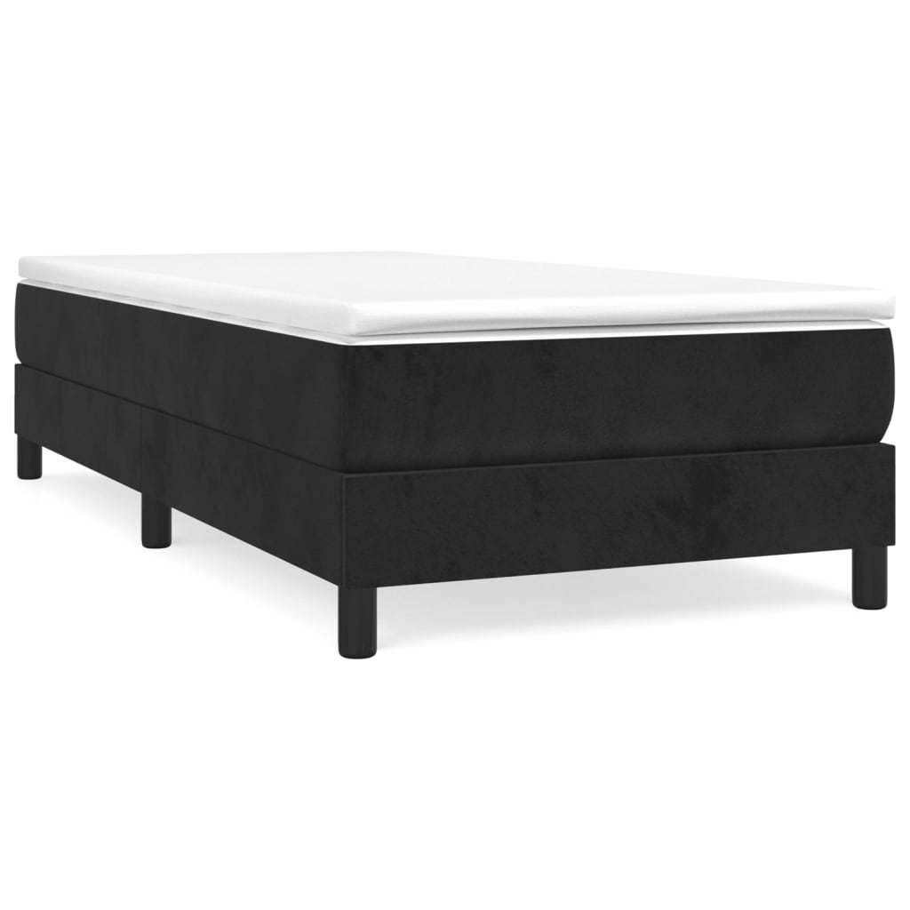 Box spring krevet s madracem crni 90x190 cm baršunasti