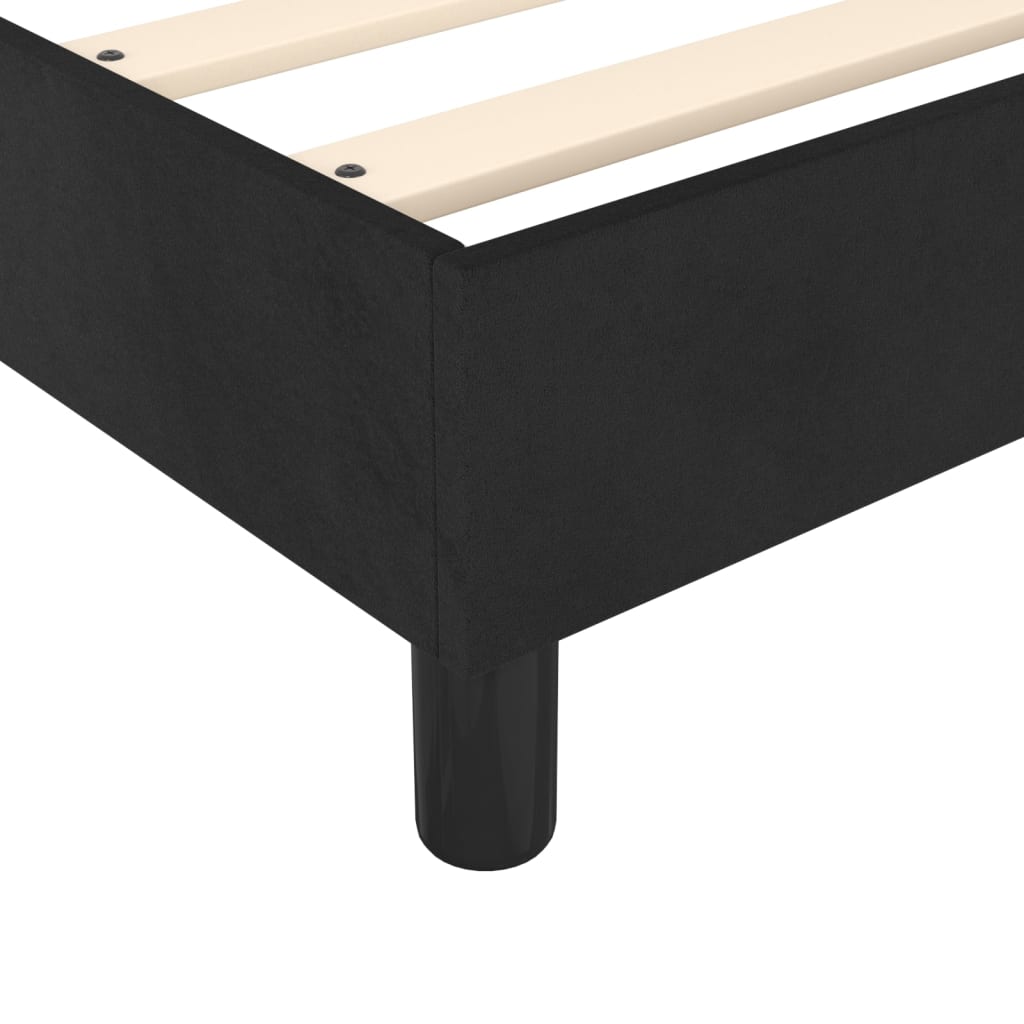 Box spring krevet s madracem crni 90x200 cm baršunasti