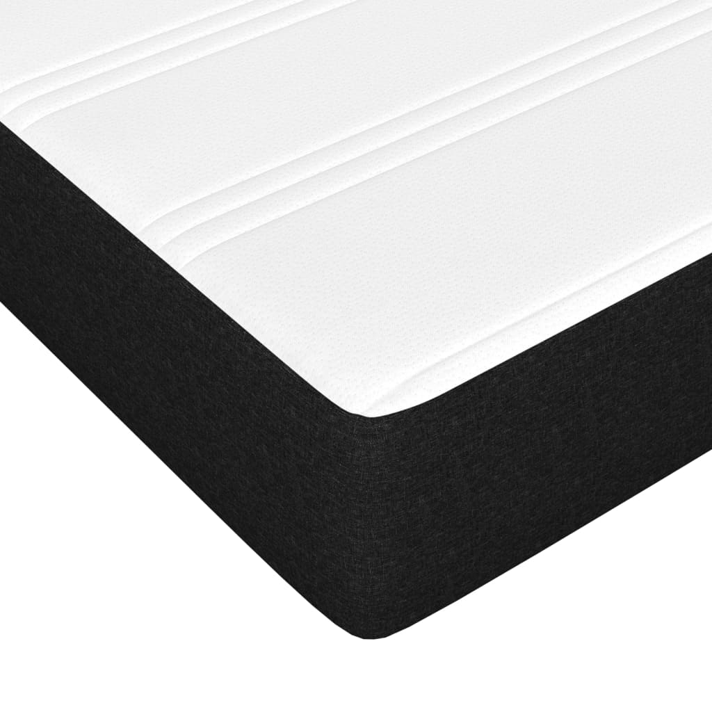 Box spring krevet s madracem crni 80 x 200 cm od tkanine