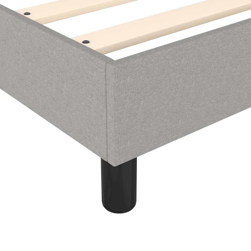 Krevet box spring s madracem svjetlosiva 160x200 cm tkanina