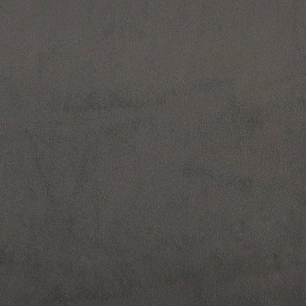 Box spring krevet s madracem tamnosivi 100x200 cm baršunasti