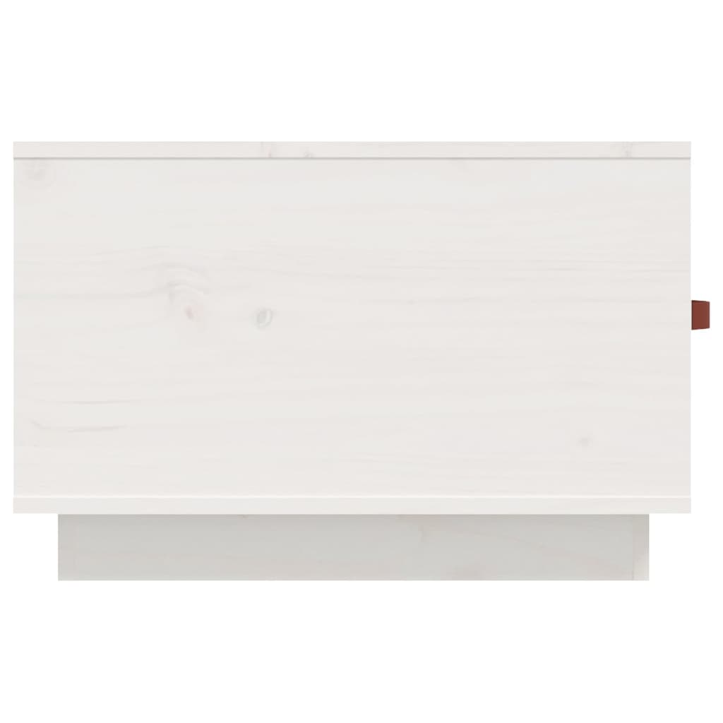 Stolić za kavu bijeli 60 x 53 x 35 cm od masivne borovine