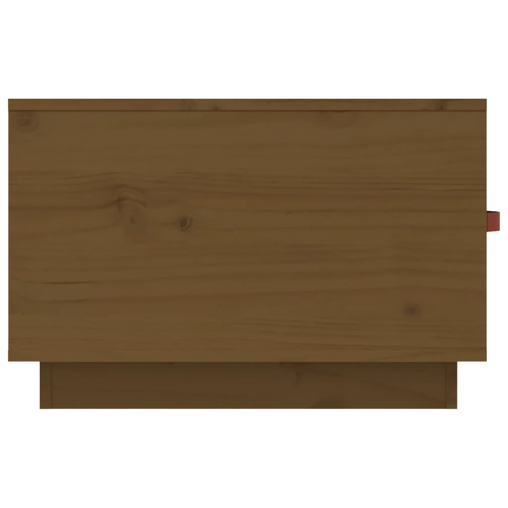 Stolić za kavu boja meda 60 x 53 x 35 cm od masivne borovine