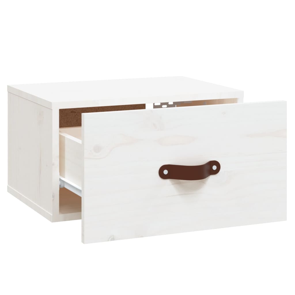 Zidni noćni ormarići 2 kom bijeli 40 x 29,5 x 22 cm