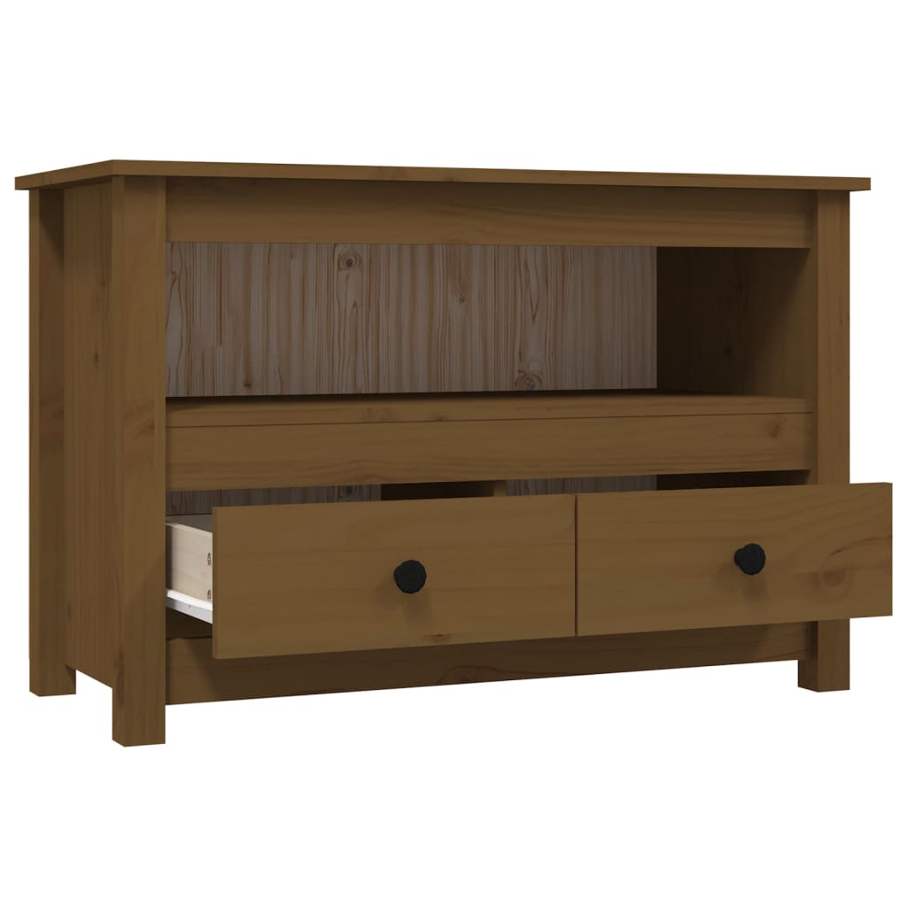 TV ormarić boja meda 79 x 35 x 52 cm od masivne borovine