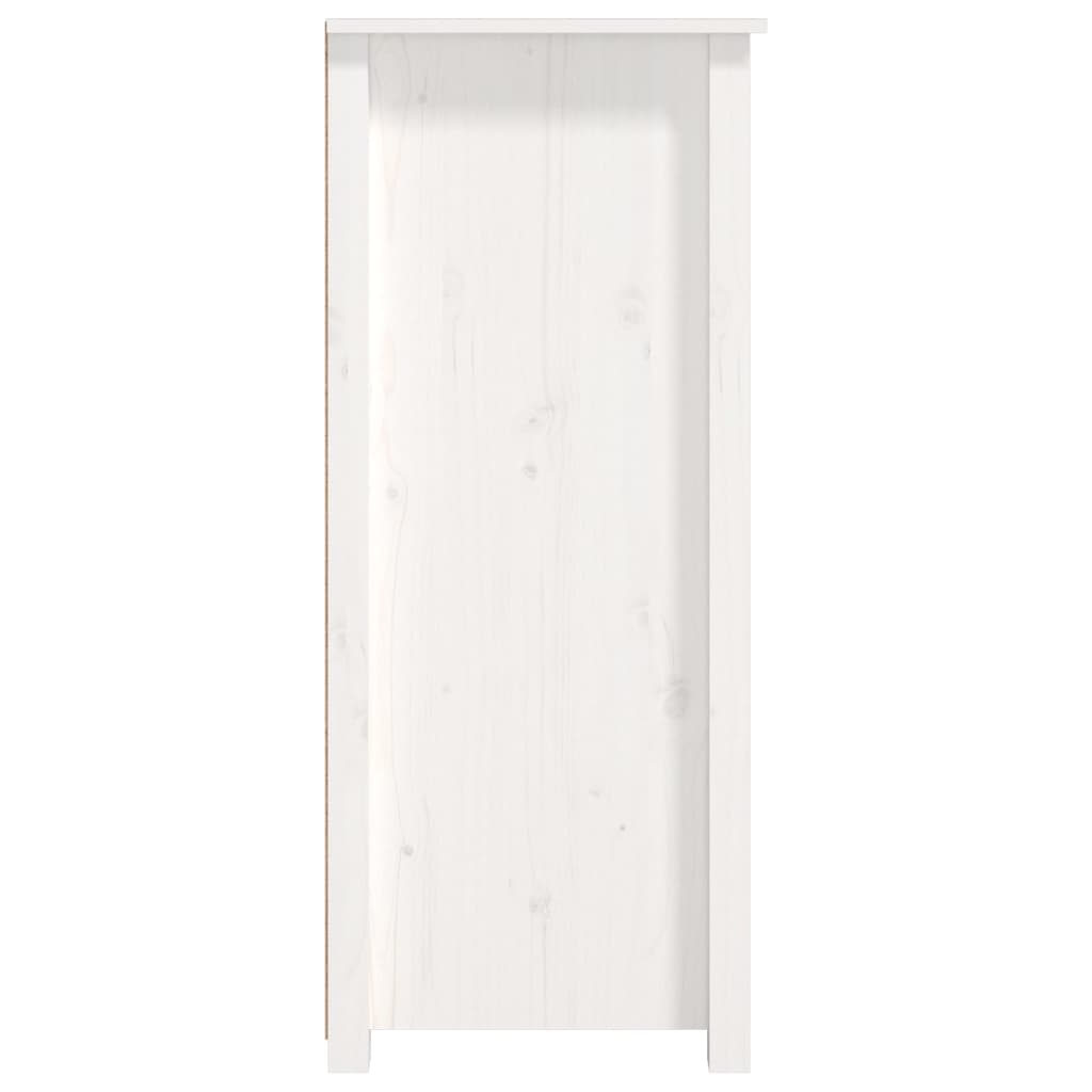 Komoda bijela 83 x 41,5 x 100 cm od masivne borovine