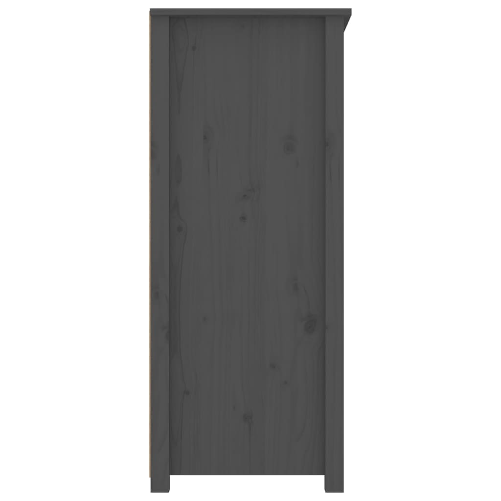 Komoda siva 83 x 41,5 x 100 cm od masivne borovine