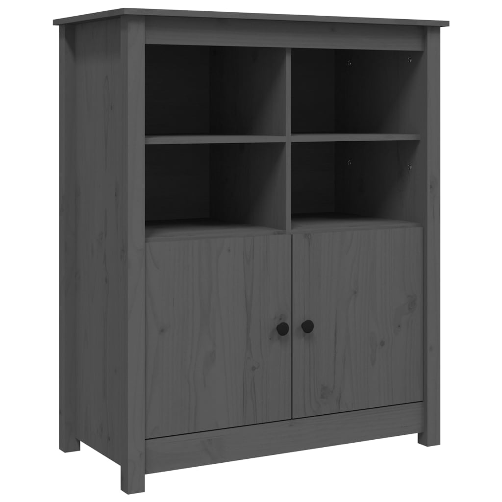 Komoda siva 83 x 41,5 x 100 cm od masivne borovine