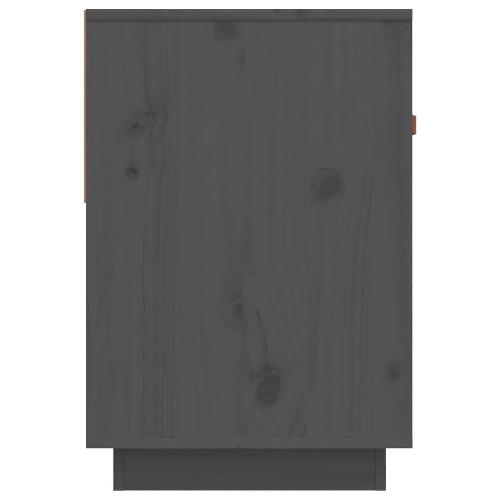 TV ormarić sivi 90x40x60 cm od masivne borovine