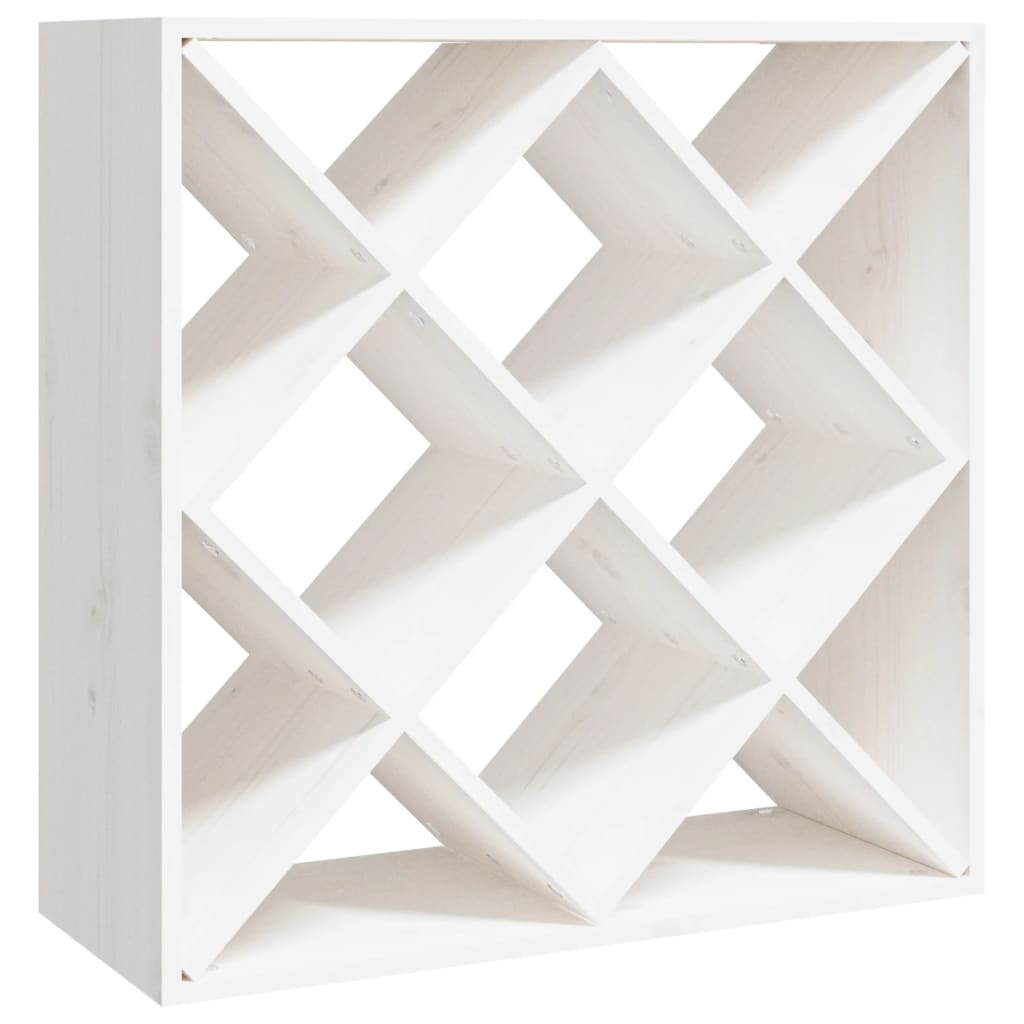 Ormarić za vino bijeli 62 x 25 x 62 cm od masivne borovine