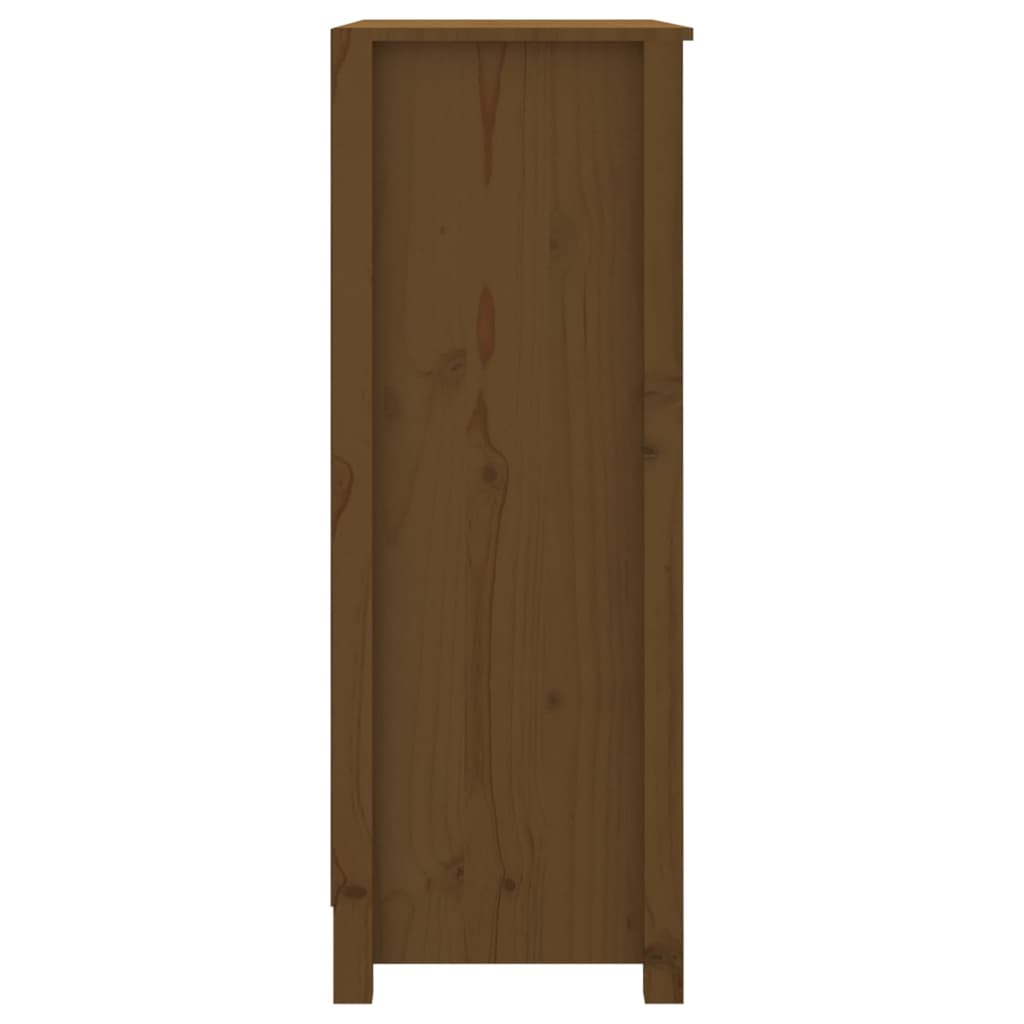 Ormarić za knjige boja meda 80x35x97 cm od masivne borovine