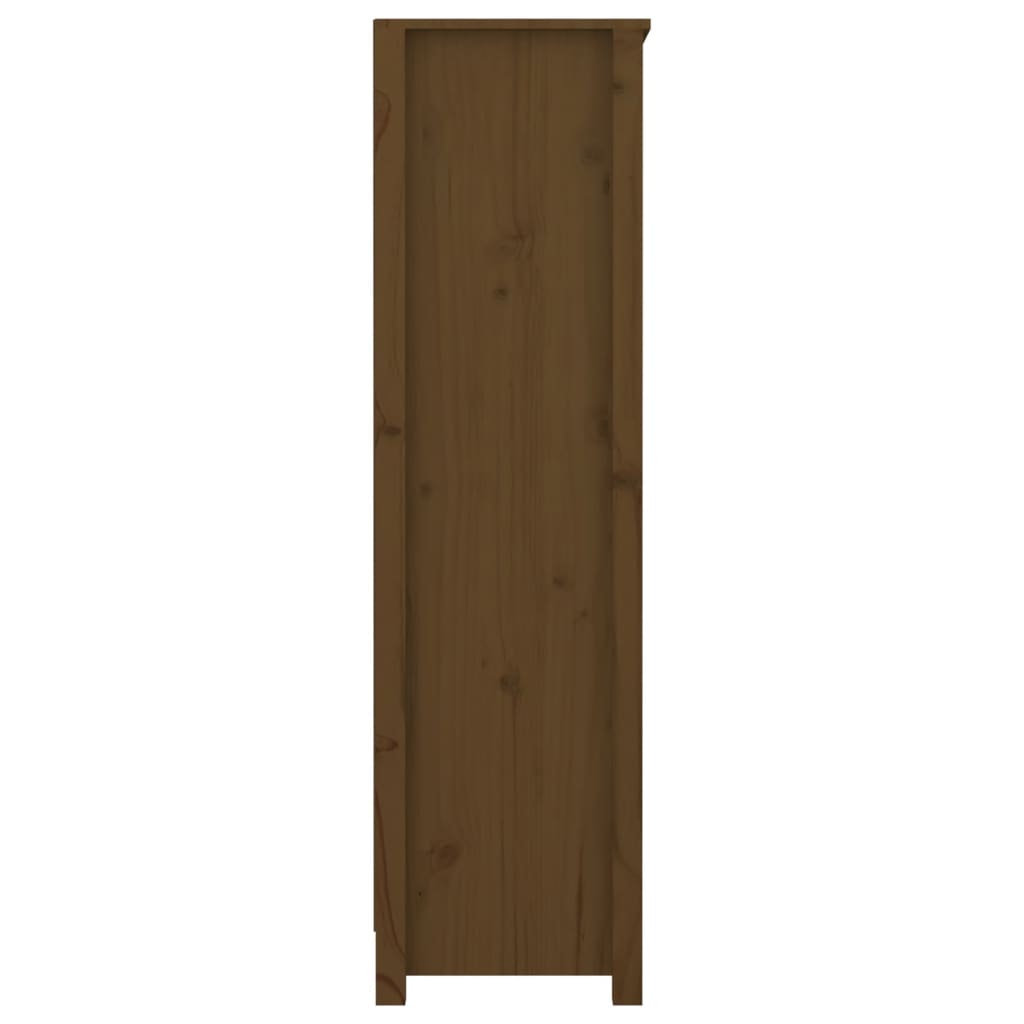Ormarić za knjige boja meda 80x35x126 cm od masivne borovine