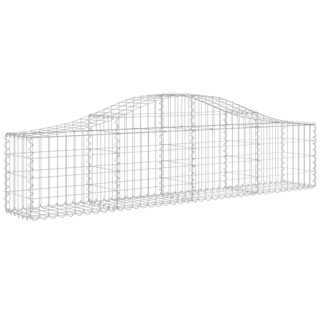 Lučne gabionske košare 6 kom 200x30x40/60 cm pocinčano željezo