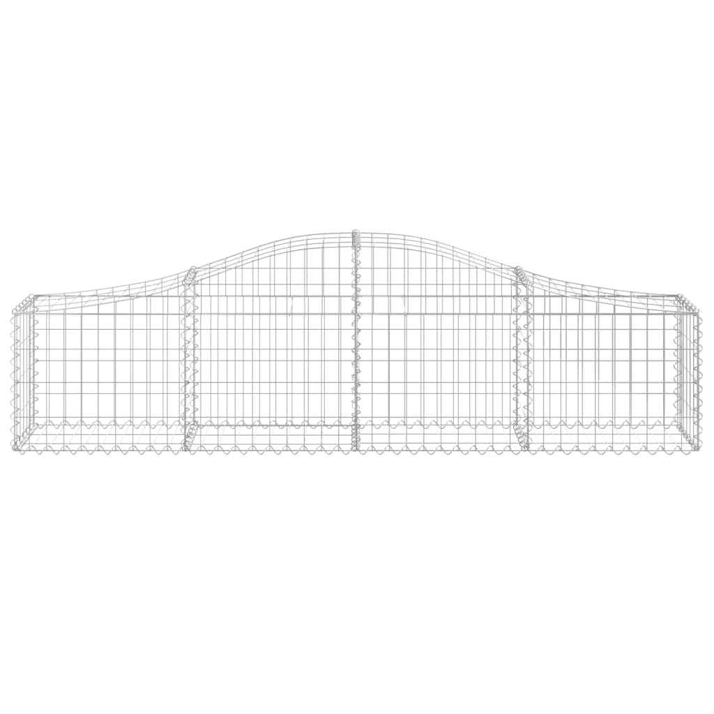 Lučne gabionske košare 10 kom 200x30x40/60 cm pocinčano željezo