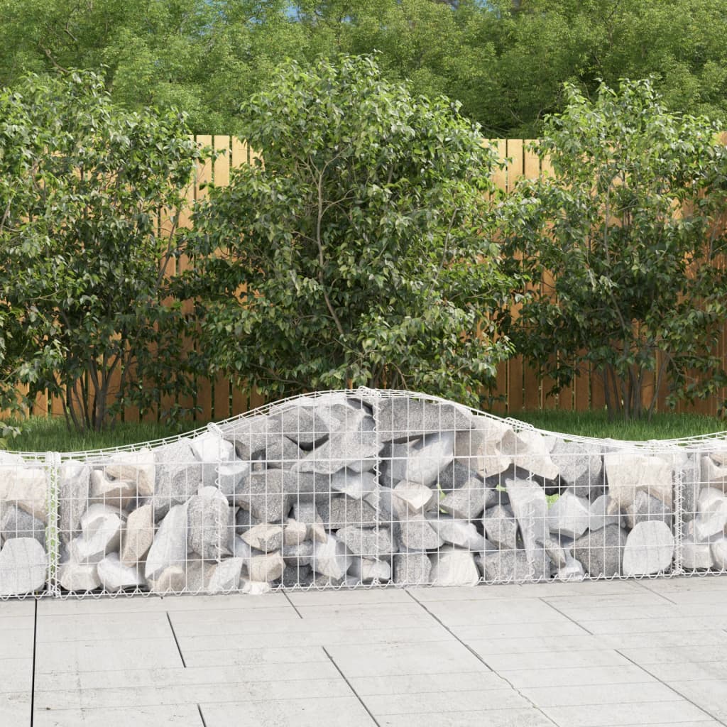 Lučne gabionske košare 12 kom 200x30x40/60 cm pocinčano željezo