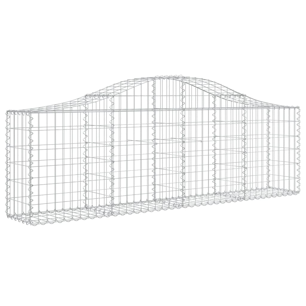 Lučne gabionske košare 5 kom 200x30x60/80 cm pocinčano željezo
