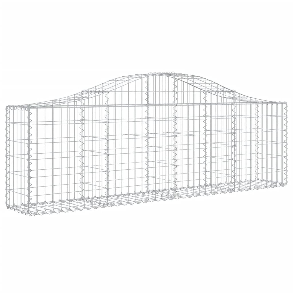 Lučne gabionske košare 6 kom 200x30x60/80 cm pocinčano željezo