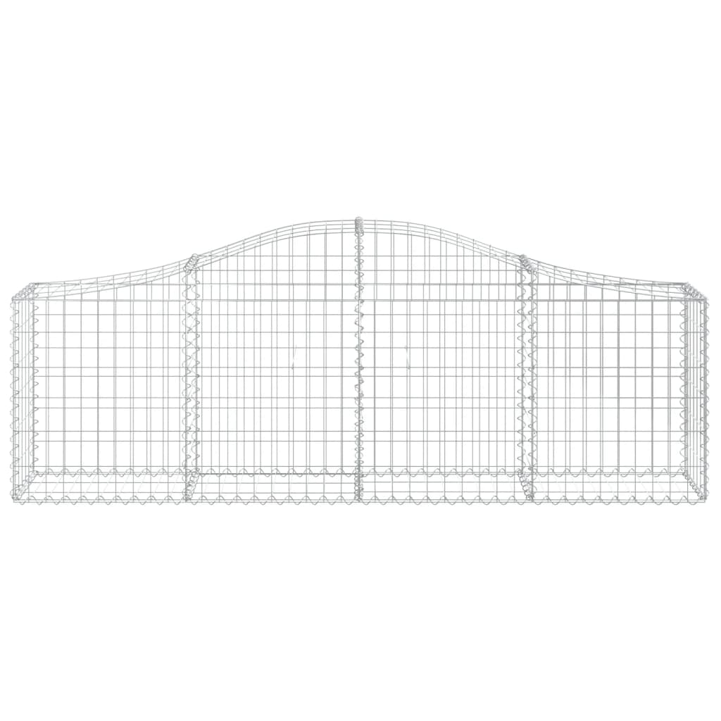 Lučne gabionske košare 8 kom 200x30x60/80 cm pocinčano željezo