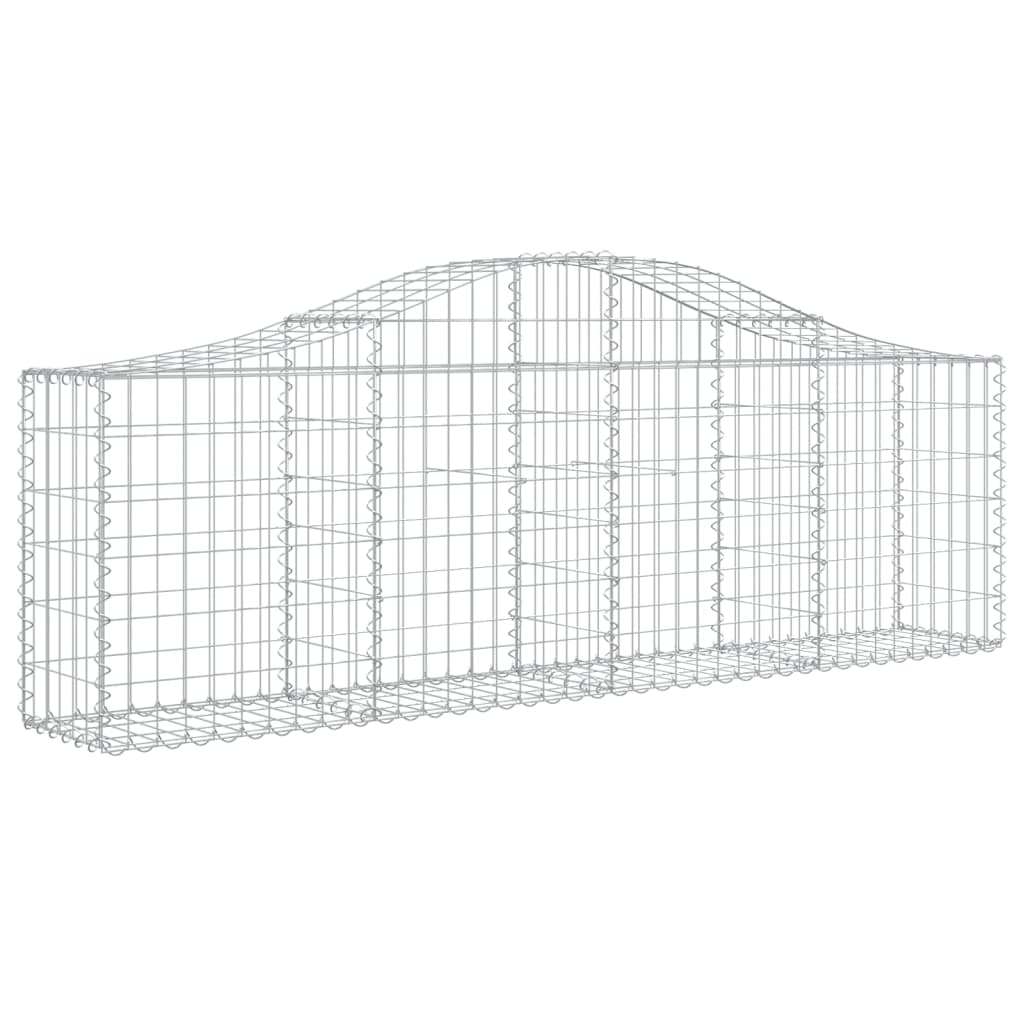 Lučne gabionske košare 9 kom 200x30x60/80 cm pocinčano željezo
