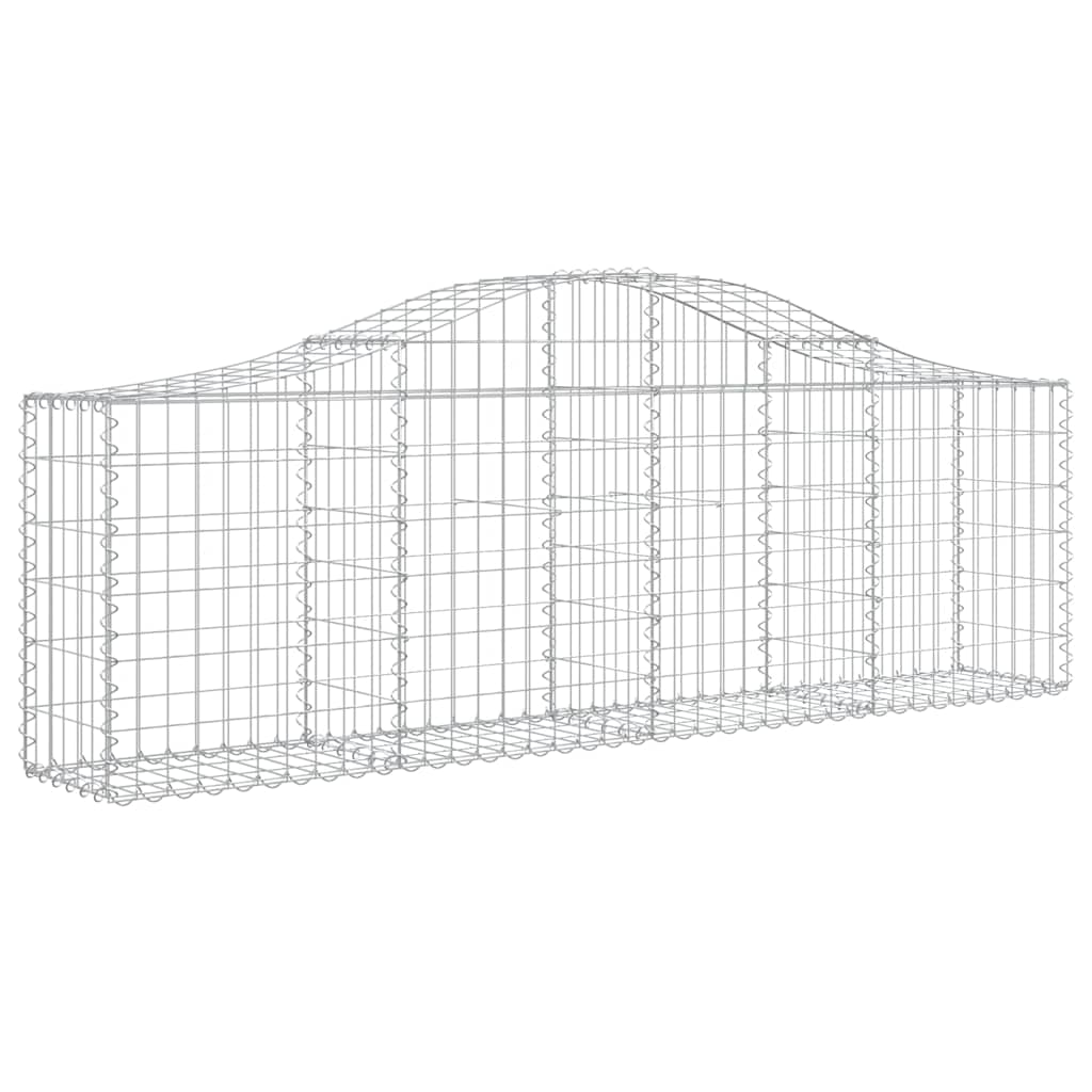 Lučne gabionske košare 10 kom 200x30x60/80 cm pocinčano željezo