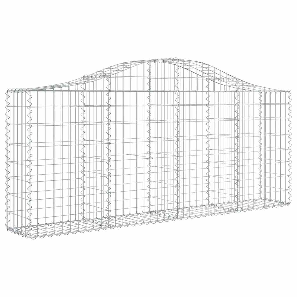 Lučne gabionske košare 8 kom 200x30x80/100 cm pocinčano željezo