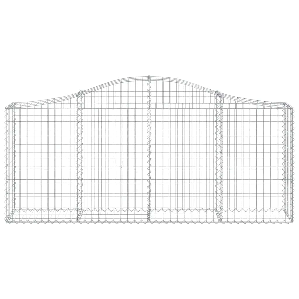 Lučne gabionske košare 8 kom 200x30x80/100 cm pocinčano željezo
