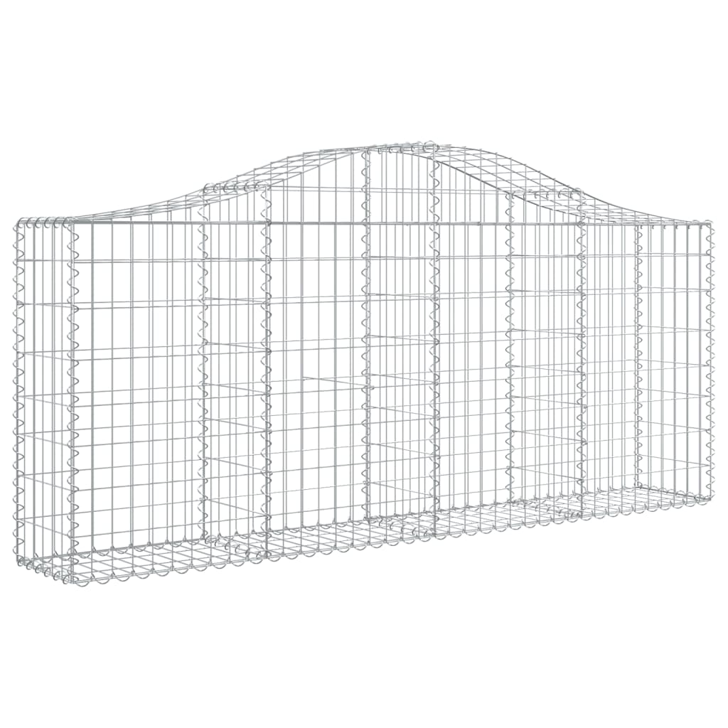 Lučne gabionske košare 9 kom 200x30x80/100 cm pocinčano željezo