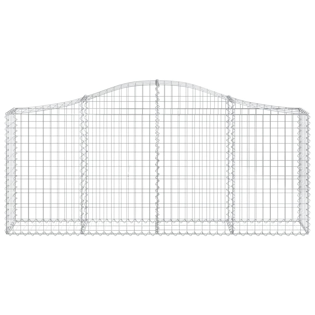 Lučne gabionske košare 10 kom 200x30x80/100cm pocinčano željezo