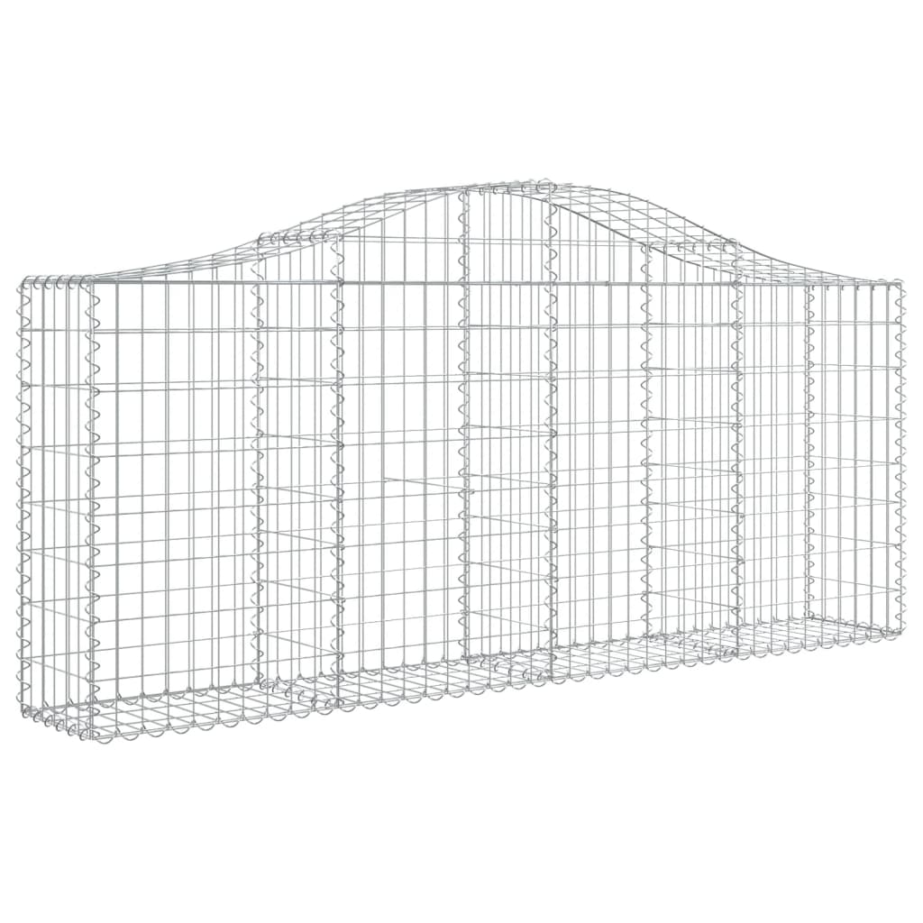 Lučne gabionske košare 25 kom 200x30x80/100cm pocinčano željezo
