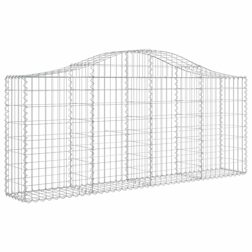 Lučne gabionske košare 30 kom 200x30x80/100cm pocinčano željezo