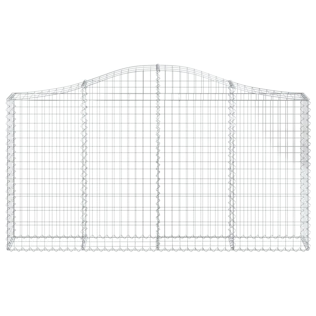 Lučne gabionske košare 3 kom 200x30x100/120cm pocinčano željezo